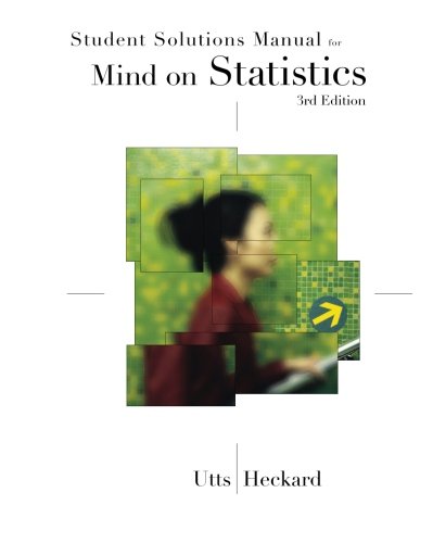 Imagen de archivo de Student Solutions Manual for Utts/Heckard's Mind on Statistics, 3rd a la venta por SecondSale