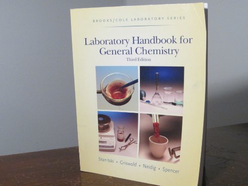 Stock image for Laboratory Handbook for General Chemistry (Brooks / Cole Laboratory Series) for sale by BooksRun