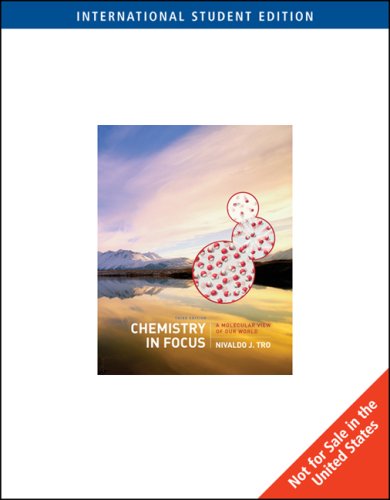 Imagen de archivo de Chemistry In Focus : A Molecular View Of Our World 3/E Ise a la venta por Kanic Books