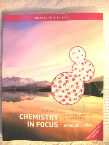 Beispielbild fr Chemistry In Focus ; A Molecular View Of Our World, Instructor's Edition zum Verkauf von ThriftBooks-Dallas