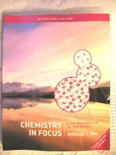 Imagen de archivo de Chemistry In Focus ; A Molecular View Of Our World, Instructor's Edition a la venta por ThriftBooks-Dallas