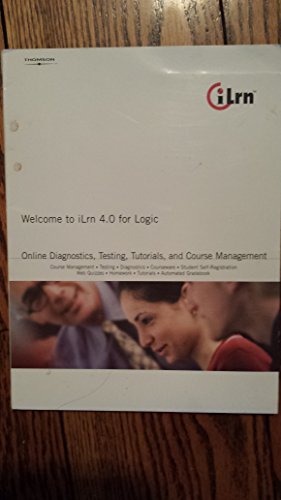 Stock image for Welcome to iLrn 4.0 For Logic-Online Diagnostic, Testing, Tutorials and Course Management for sale by a2zbooks