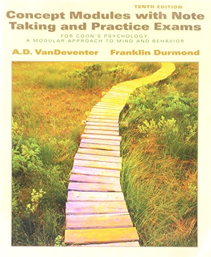 Beispielbild fr Concept Modules with Note Taking and Practice Exams zum Verkauf von First Choice Books