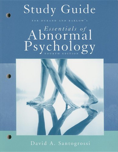 Stock image for Study Guide for Durand/Barlow's Essentials of Abnormal Psychology, 4th for sale by Ergodebooks