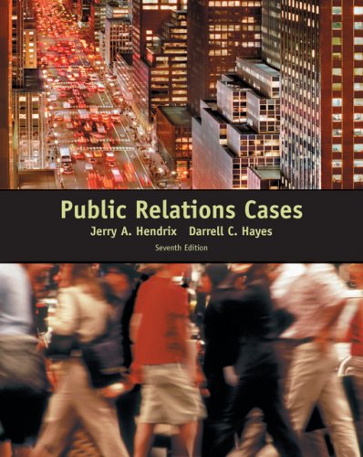 Stock image for Public Relations Cases for sale by Discover Books