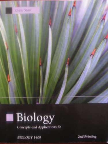 Stock image for Biology (Concepts and Application 6e, Biology 1409) for sale by HPB Inc.
