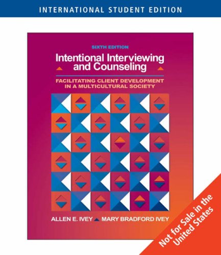 Beispielbild fr Intentional Interviewing & Counseling (6th, 07) by Ivey, Allen E - Ivey, Mary Bradford [Paperback (2006)] zum Verkauf von ThriftBooks-Atlanta