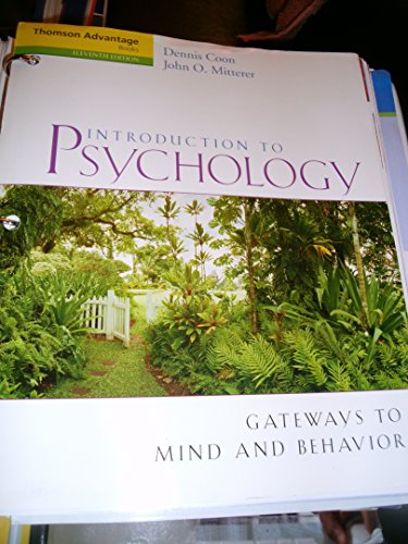 Stock image for Introduction to Psychology: Gateways to Mind and Behavior [With Concept Booklet] for sale by ThriftBooks-Atlanta