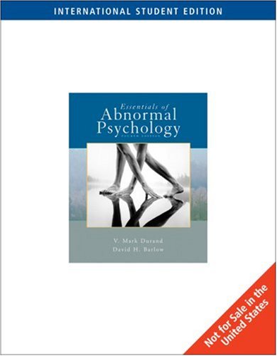 Stock image for Essentials of Abnormal Psychology for sale by Anybook.com