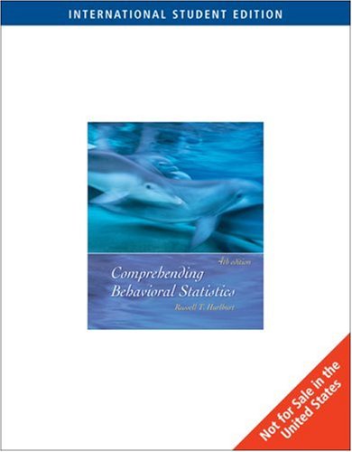 9780495091837: Comprehending Behavioral Statistics