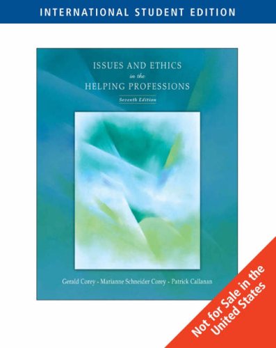 Beispielbild fr Issues and Ethics in the Helping Professions, 7th Edition zum Verkauf von SecondSale
