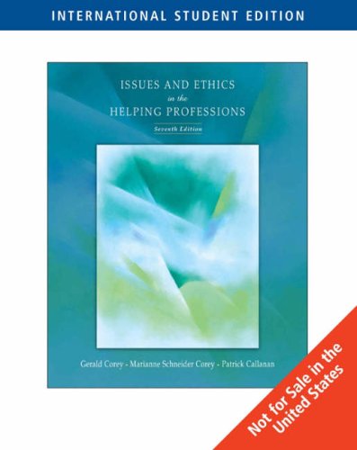 Imagen de archivo de Issues and Ethics in the Helping Professions, 7th Edition a la venta por SecondSale