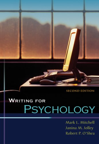 9780495092063: With Infotrac (Writing for Psychology)