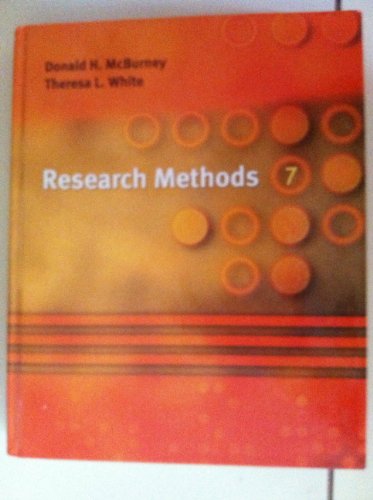 Imagen de archivo de Research Methods a la venta por Better World Books