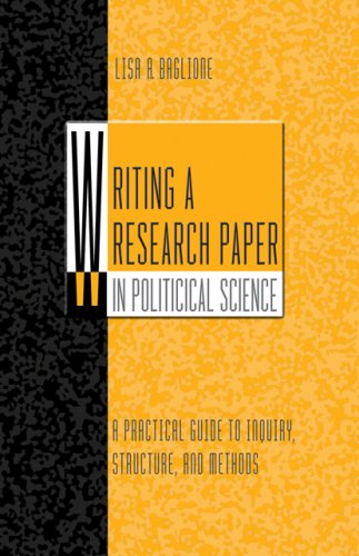Stock image for Writing a Research Paper in Political Science for sale by Wonder Book