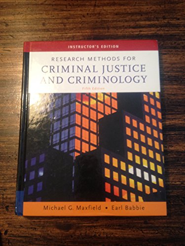 Stock image for Research Methods for Criminal Justice and Criminology for sale by SecondSale