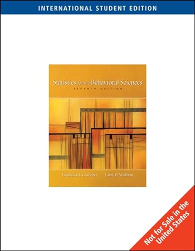 9780495095217: Statistics for the Behavioral Sciences, International Edition