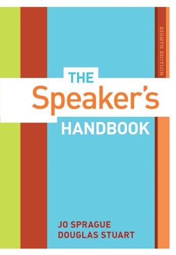 Stock image for The Speaker  s Handbook (Available Titles CengageNOW) for sale by HPB-Red