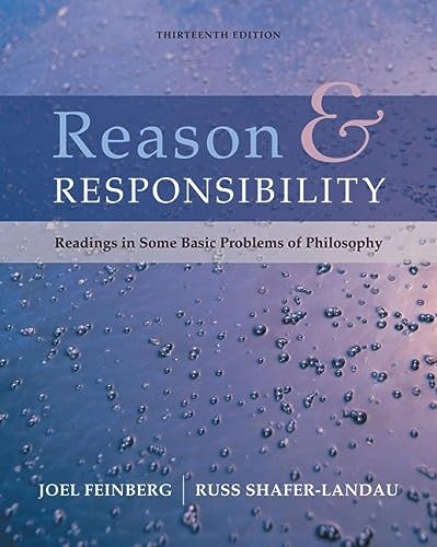 Beispielbild fr Reason and Responsibility : Readings in Some Basic Problems of Philosophy zum Verkauf von Better World Books