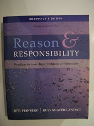 Imagen de archivo de Reason & Responsibility Instructor's Editon a la venta por ThriftBooks-Atlanta