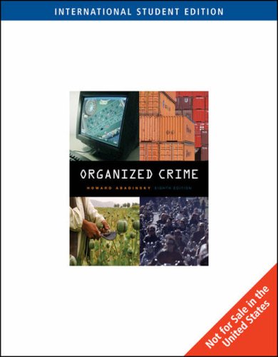Imagen de archivo de Organized Crime (ISE) a la venta por ThriftBooks-Atlanta