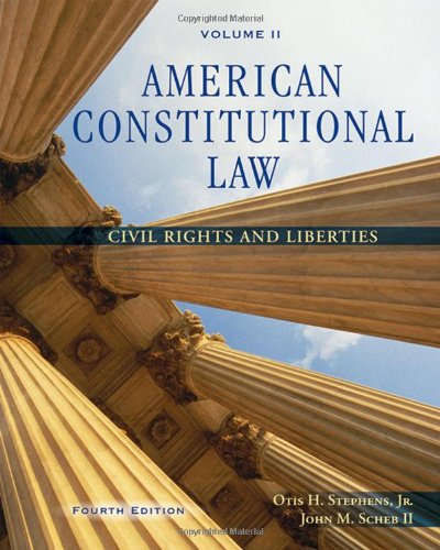 Beispielbild fr American Constitutional Law, Volume II: Civil Rights and Liberties zum Verkauf von Wonder Book