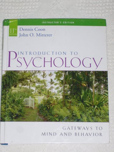 Beispielbild fr Introduction to Psychology - Gateways to Mind and Behavior - 11th. edition - text only zum Verkauf von SecondSale