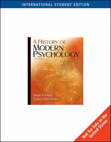 9780495098775: A History of Modern Psychology