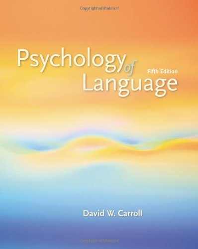 Beispielbild fr Psychology of Language zum Verkauf von Better World Books