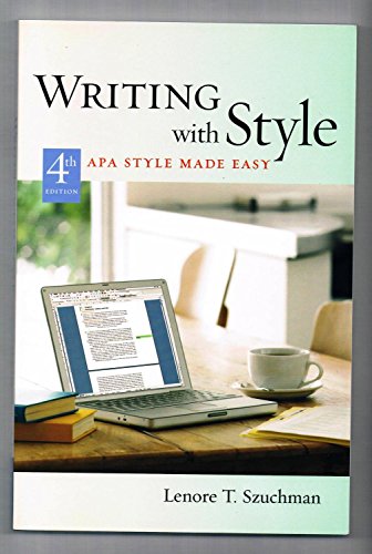 Stock image for Custom Enrichment Module: Writing with Style: APA Style Made Easy for sale by Wonder Book
