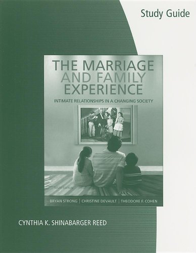 Imagen de archivo de Study Guide for Strong/DeVault/Cohen  s The Marriage and Family Experience: Relationships Changing Society, 10th a la venta por HPB-Red