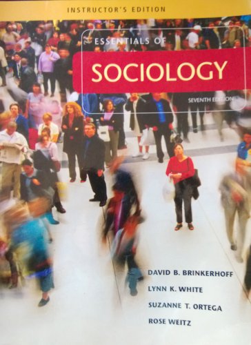 Stock image for Essentials of Sociology (Instructor's Edition) (Instructor's edition) for sale by Bookmans