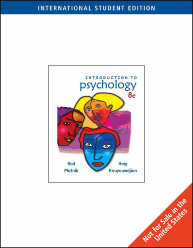 9780495103202: Introduction to Psychology (ISE)