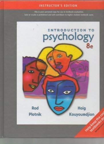 9780495103219: Introduction to Psychology