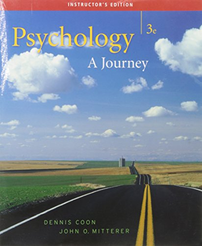 9780495103752: Title: Psychology A Journey 3rd Edition No CD