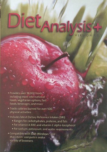 Beispielbild fr Diet Analysis Plus 7.0.1 Windows/Mac zum Verkauf von Books From California