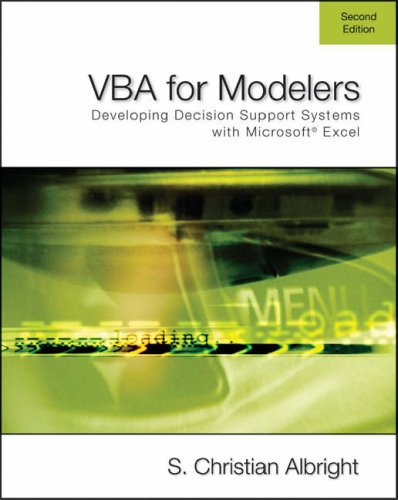 Imagen de archivo de VBA For Modelers: Developing Decision Support Systems Using Microsoft Excel a la venta por medimops