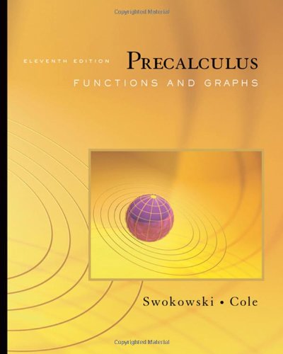 9780495108375: Precalculus: Functions And Graphs