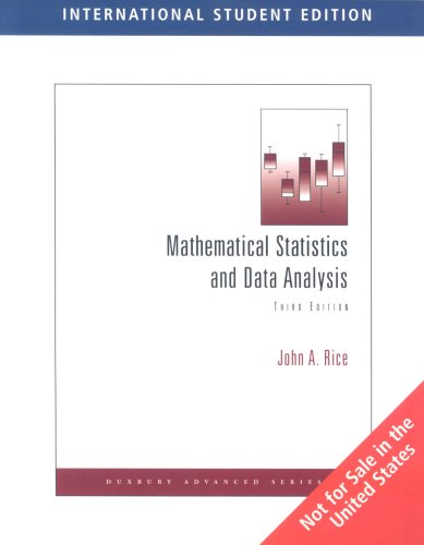 Beispielbild fr Mathematical Statistics and Data Analysis zum Verkauf von AwesomeBooks