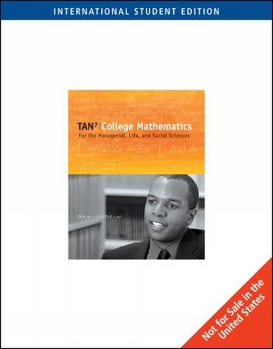 Stock image for College Mathematics for the Managerial, Life, and Social Sciences, International Edition for sale by Mispah books