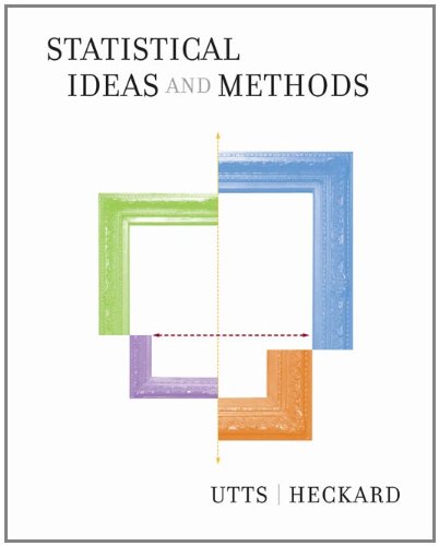 Imagen de archivo de Statistical Ideas and Methods (with CD-ROM and Internet Companion for Statistics) a la venta por Irish Booksellers