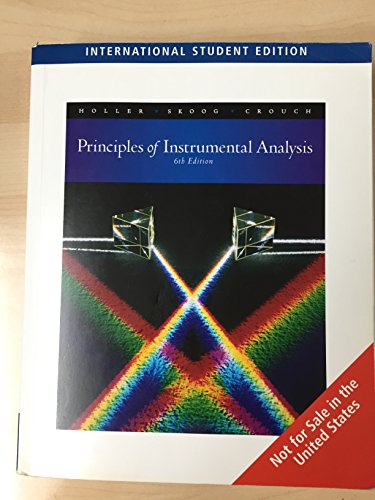 9780495125709: Principles Of Instrumental Analysis