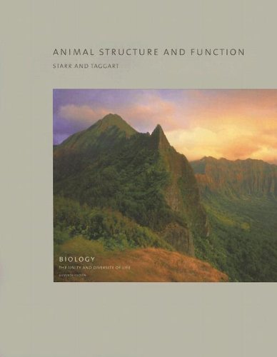 9780495125754: Animal Structure And Function: Biology: The Unity and Diversity of Life