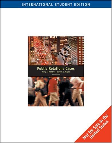 Stock image for Public Relations Cases for sale by Anybook.com