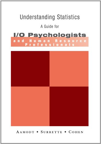 Imagen de archivo de Understanding Statistics: A Guide for I/O Psychologists and Human Resource Professionals a la venta por SecondSale
