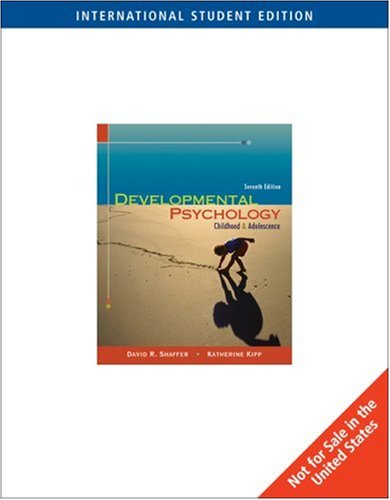 Stock image for Developmental Psychology: Childhood and Adolescence (Ise) for sale by Brit Books