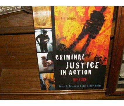 Beispielbild fr Criminal Justice In Action ; 9780495186878 ; 0495186872 zum Verkauf von APlus Textbooks