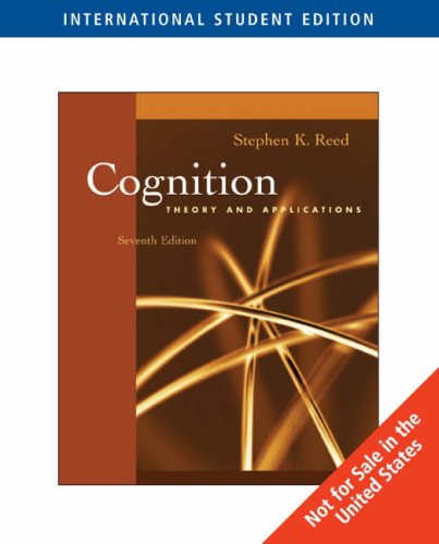 9780495187585: Cognition: Theory and Applications