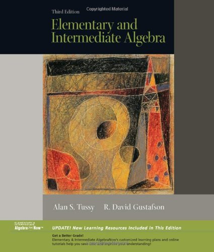 Beispielbild fr "Elementary and Intermediate Algebra, Updated Media Edition (with CD-R zum Verkauf von Hawking Books