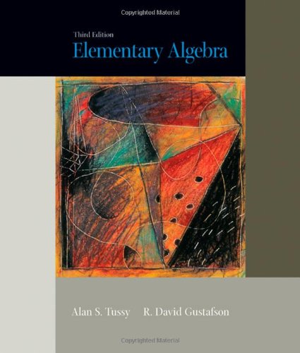 Stock image for Elementary Algebra, 3rd Edition for sale by Bayside Books